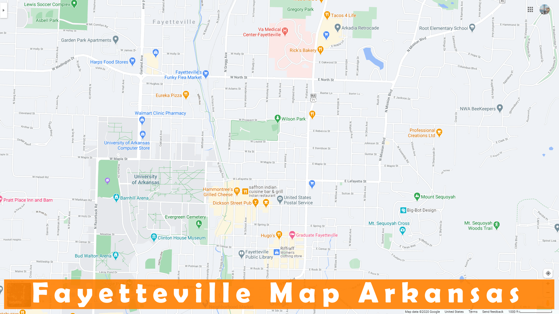 Fayetteville map